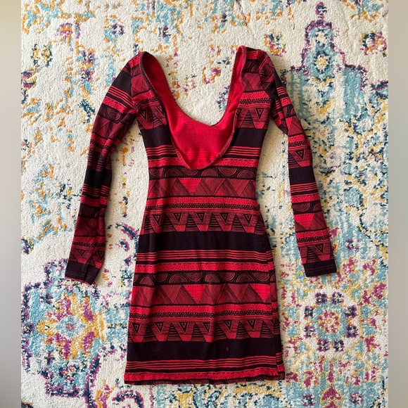 American Apparel red aztec dress AND halter body suit - Picture 1 of 12